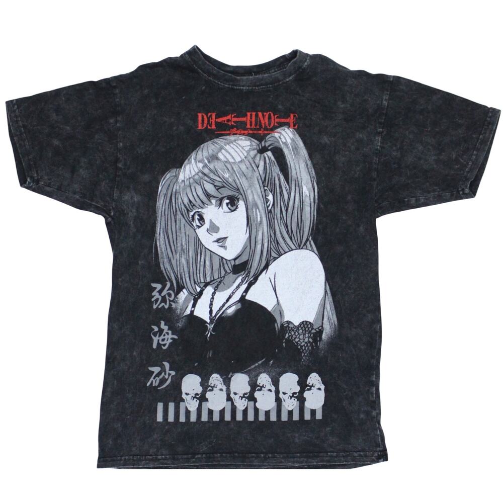 Death Note Misa Tonal washed Hot Topic size S small black short sleeve